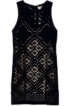 Twin-Set Robe courte en maille ajourée