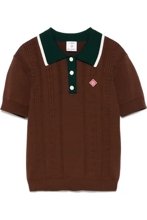 Casablanca Polo en maille torsadée