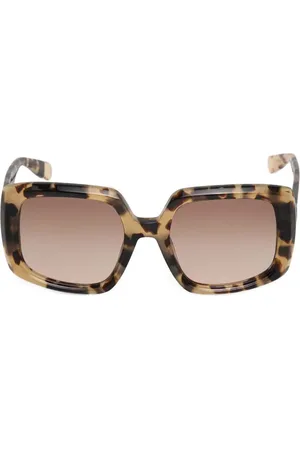 Furla Lunettes de soleil à monture effet écaille de tortue