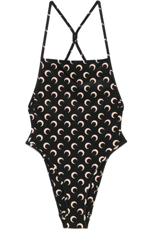 Marine Serre Maillot de bain à imprimé lune