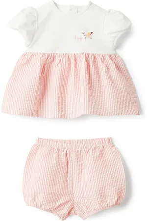 Il gufo Ensemble haut-short à rayures
