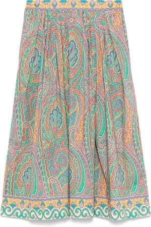 Etro Jupe mi-longue à imprimé cachemire