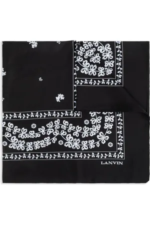 Lanvin Foulard en soie à fleurs