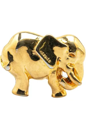 Hermès Broche Elephant Pin en plaqué 20e siècle