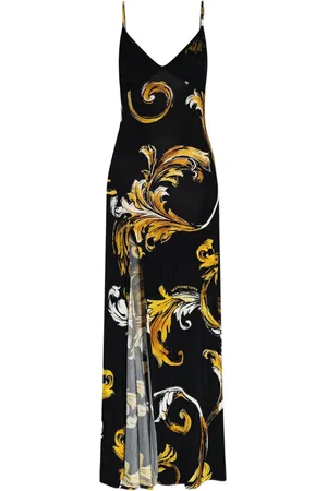 VERSACE Robe mi-longue à col v