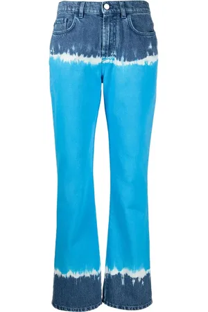 Alberta Ferretti Jean évasé à imprimé tie-dye