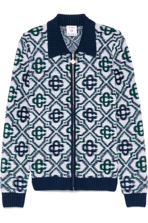 Casablanca Cardigan à motif monogrammé en jacquard