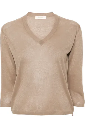 ZANONE Pull en maille fine à col v