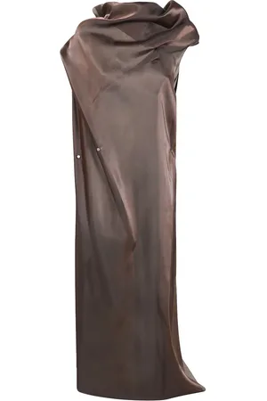 Issey Miyake Robe longue à design drapé