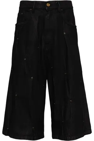 Kusikohc Short Multi Rivet en jean