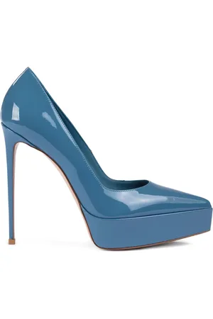LE SILLA Sandales en cuir verni Uma à plateforme