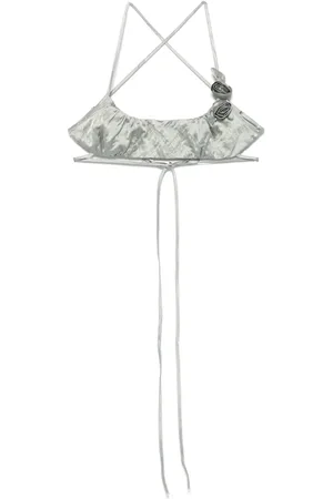 BLUMARINE Haut satiné à effet froissé