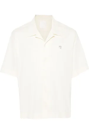 Givenchy Chemise en coton à logo brodé