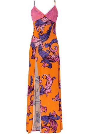 VERSACE Robe à fleurs imprimées