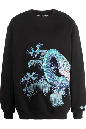 Maharishi Sweat en coton biologique à imprimé graphique