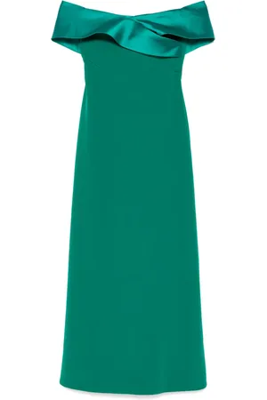 RHEA COSTA Robe longue à encolure asymétrique