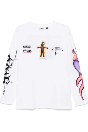 GCDS T-shirt graphique à manches longues