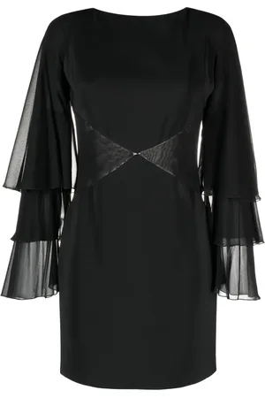 Roberto Cavalli Robe plissée à dos-nu