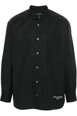 Comme des Garçons Chemise en coton à logo brodé