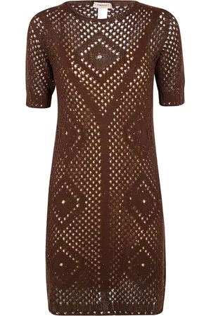 Twin-Set Robe en maille ajourée