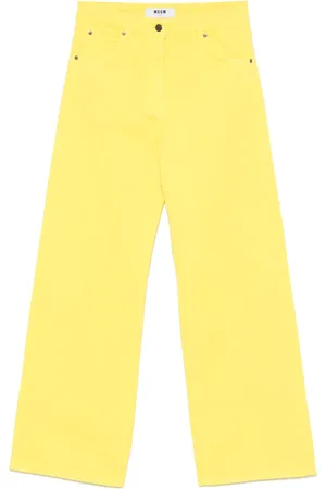 Msgm Jean à logo brodé