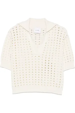 NUDE T-shirt en maille ajourée