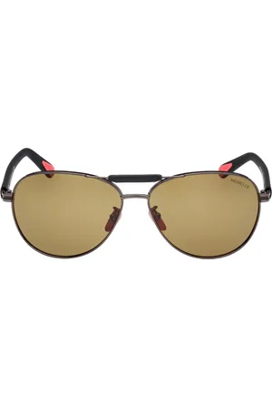 Moncler Lunettes de soleil à logo imprimé