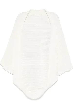 Issey Miyake Cardigan en maille à design nervuré