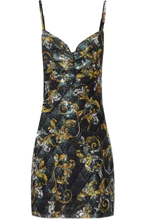 VERSACE Robe à ornements en sequins