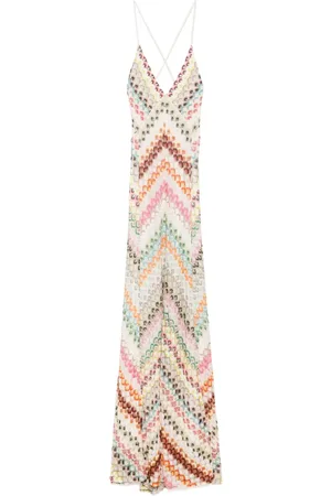 Missoni Robe longue à motif zigzag