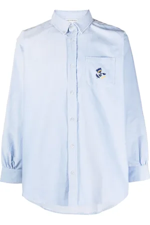 Drôle de Monsieur Chemise en sergé à logo brodé