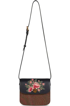 Etro Petit sac à bandoulière Essential à fleurs brodées