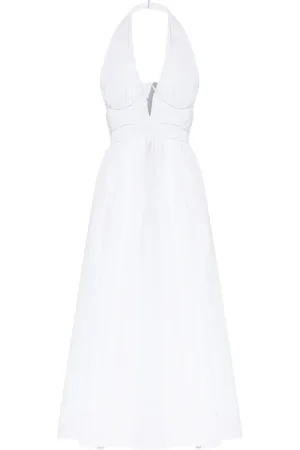 Cult Gaia Robe mi-longue à détail de corset