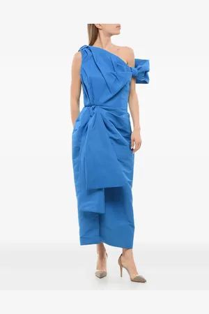 Alexander McQueen Robe mi-longue à design drapé
