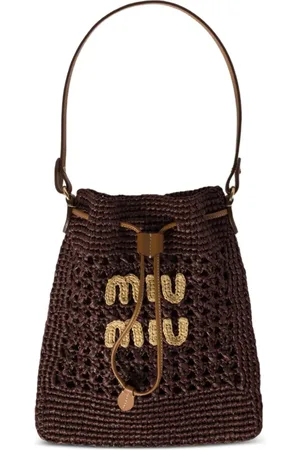 Miu Miu Mini sac seau en crochet