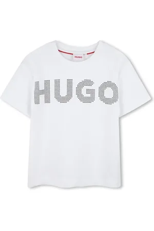 HUGO BOSS T-shirt à logo strassé