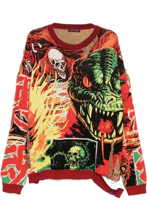 LU’U DAN Pull Misfit en jacquard