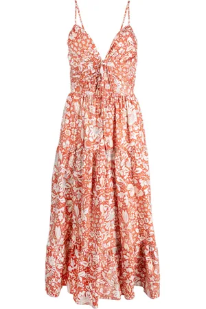 ULLA JOHNSON Robe mi-longue Phoebe à fleurs