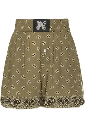 Palm Angels Short de sport à motif cachemire
