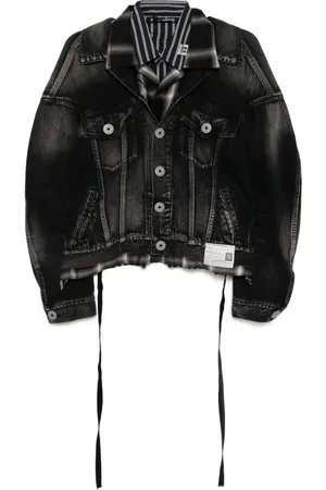 Maison Mihara Yasuhiro Veste en jean à design superposé