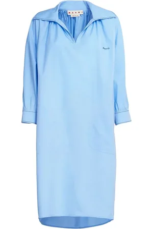 Marni Robe-chemise à logo imprimé