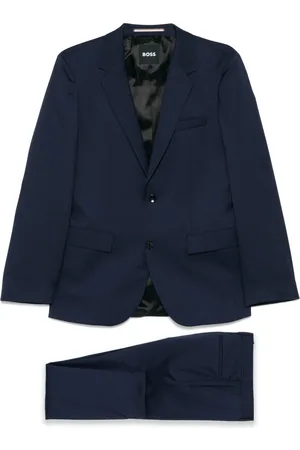 HUGO BOSS Costume en laine vierge à mini motif