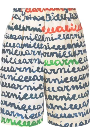Marni Bermuda à logo imprimé