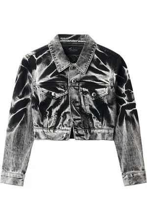 Alexander Wang Veste en jean à logo