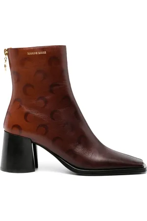 Marine Serre Bottines en cuir