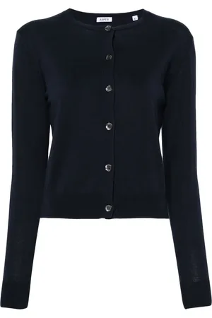 Aspesi Cardigan en maille fine à col rond