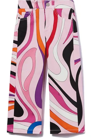 PUCCI Junior Jean à imprimé Marmo