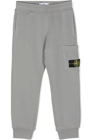 Stone Island Pantalon de jogging à patch Compass