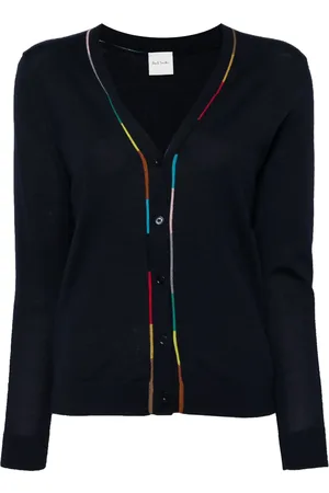 Paul Smith Cardigan en laine mérinos à bords contrastants