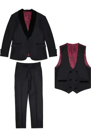 Romano Costume trois pièces à bords en velours